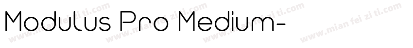 Modulus Pro Medium字体转换